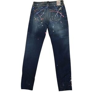 Zara Basic Z1975 Denim Womens Size 6 27X27 Paint Splatter Ankle‎ Jeans #141C